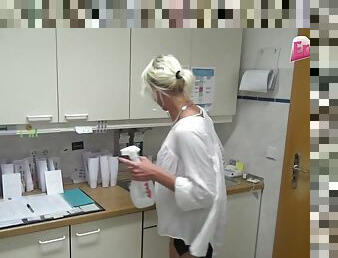 German nurse fuck from her doctor