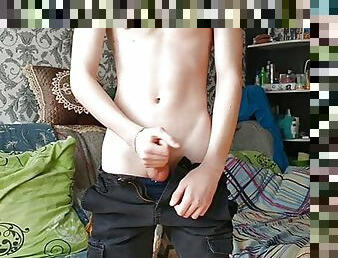 masturbación, amateur, polla-enorme, gay, pajeándose, jóvenes18, europeo, euro, a-solas, gay-joven