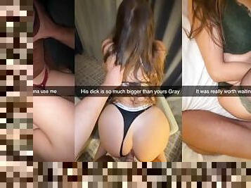 Snapchat fucking compilation, 10+ gigs leaked of hot cheating student