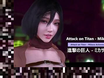 Attack on Titan - Mikasa Ackerman × Rooftop × Bench - Lite Version