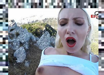 german skinny blonde babe outdoor fuck