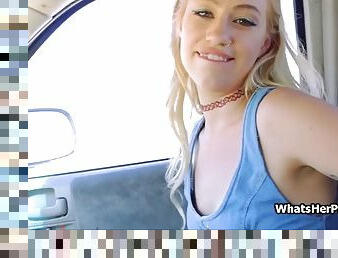 Banging slutty blonde hitchhiker