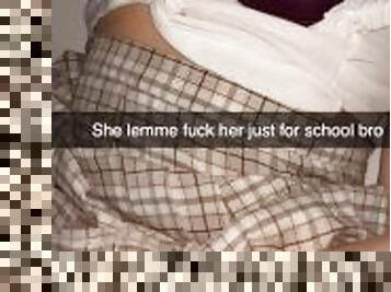 Student fucks her classmate after school Snapchat