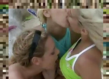 Sexiest Blonde Sluts In Outdoor Lesbian Sex