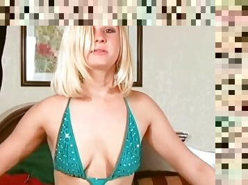 Hot blonde model Aaralyn Barra spanked hard otk to tears