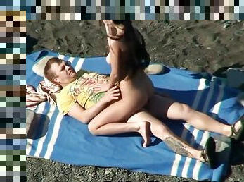 Russian Couple Have Fun In Nudist Beach