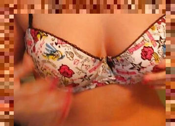 Sexy butt and big round boobs - very teasing video of hot babe