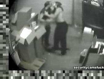 Blowjob Caught In Security Camera.