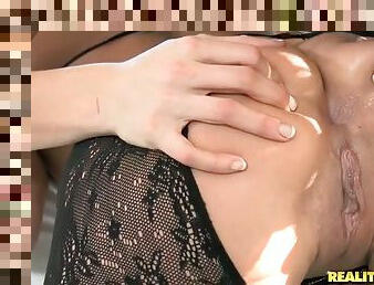 Dazzling Pussy Eating Lesbians in Foxy Pantyhose Stockings Having Sex