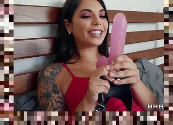 There is nothing better for Gina Valentina than a lesbian sex with a dildo