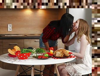 Addictive lesbians make out for more than just nudity