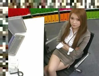 Cute Asian secretary having her tits fondled in office compilations