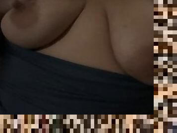 Hot BBW Milf shows off her suckable nipples