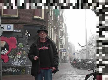 White guy pays so he can fuck a sexy black hooker in Amsterdam