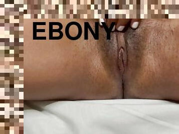 Ebony Girl Rubbing Her Sweet Pussy