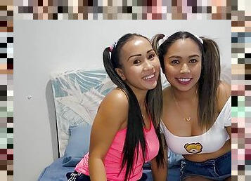 Busty amateur Thai lesbian girlfriends