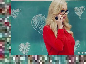 Brandi Love is a sexy teacher who craves a pulsating cock