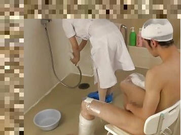 Horny Japanese nurse gives her favorite patient a special treatment