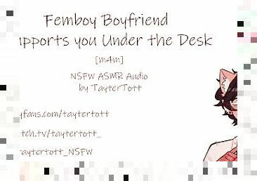 Femboy Boyfriend Supports you Under the Desk  [m4m] [hentai audio] Erotic Audio PREVIEW