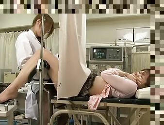remmidildo, lesbo-lesbian, japanilainen, kamera, tirkistely, sairaala