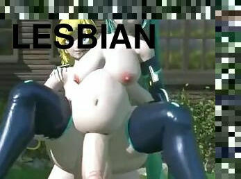 Hatsune Miku Futa Futanari Anal Lesbian 3D Hentai