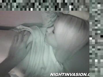 Naughty Sleeping Hottie Gets Pounded In A Homemade POV Blowjob