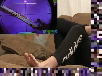 Fortnite with brittney amazing bare soles
