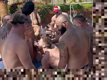 19 Man Poolside Orgy to celebrate Marc Angelo's Birthday