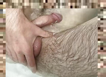 Hairy Twink Teases in bath