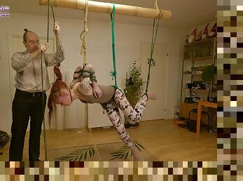 Girl In Chicken Wing (tenshi Harness) Suspension