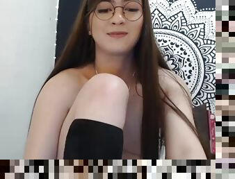 Cute chubby nerdy tgirl