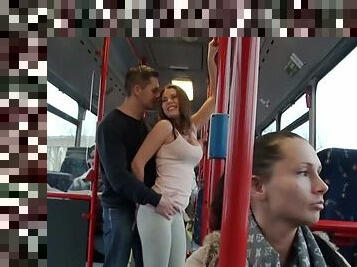 Blowjob In The Bus Before Hardcore Nasty Fucking In Public