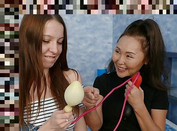 Lady Mongolia enjoys while pleasuring Molly's juicy pussy