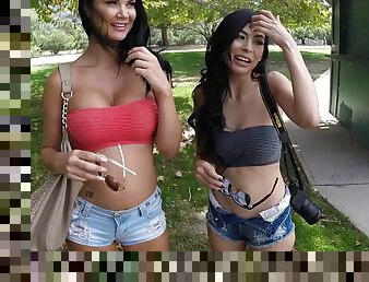 Heather Vahn and Jasmine Jae are hot girls who want to play