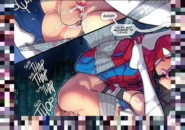 Ohhh, What A Tangled Web(Spider-Man Hentai )