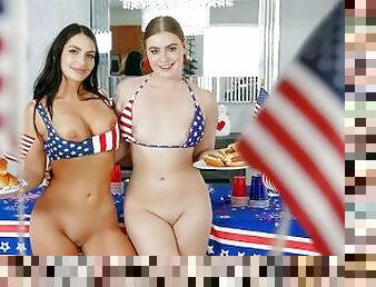 Happy Independence Day - 4th of July Taboo FFM Family BBQ feat. Alexa Payne & Stepmom Krissy Knight