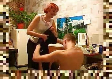 Hot Russian Milf Sex Lessons To Young Lover Voyeur