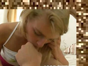 Joanna Pret - Beautiful Blonde Teenie Face And Pussy Fucked