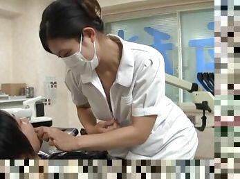 Video of naughty Japanese nurse pleasuring her very lucky patient