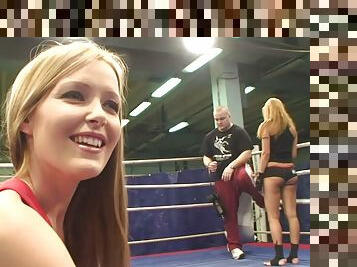 Nude Fight Club backstage with Sophie Moone