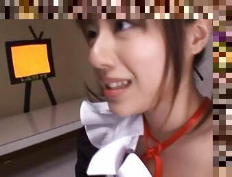 Japanese Cutie Dressed As A Maid Gets Fucked Hard.