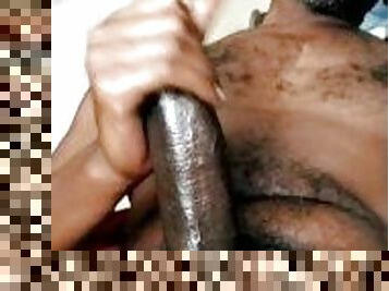 Big Black Dick on Webcam No Hands Cumshot