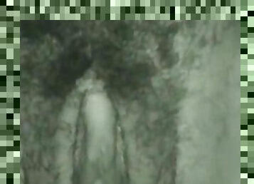 Hairy pussy girl fucked in night vision