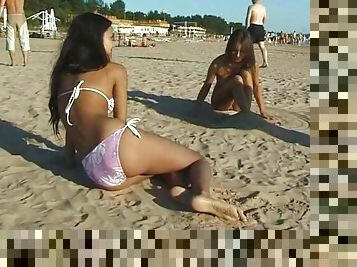 Nude in public russian beach babes