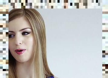 Stella Cox is a babe in a blue dress ready to be plowed by a BBC