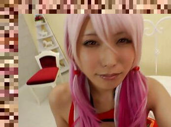 Chika Arimura is a kinky babe with pink hair who loves to ne naughty