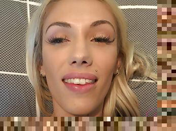 Blonde girlfriend enjoys while being fucked - Sky Pierce