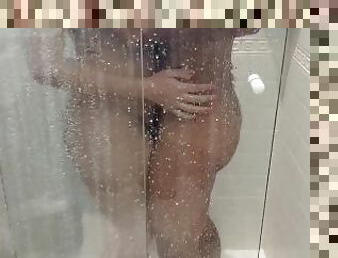 Real homemade, teacher 40 yo seducing 18 yo boy NO CONDOMS at shower while husband films