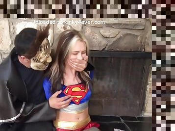 Superheroine Supergirl Bound And Degraded