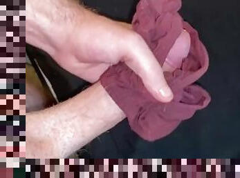 Stealing step sister’s panties and COVERING them! (HUGE load!)